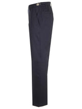 Versace Blue Gabardine Trousers - Men