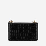 Burberry Tb Mini Embossed Leather Bag With Chain Strap - Women