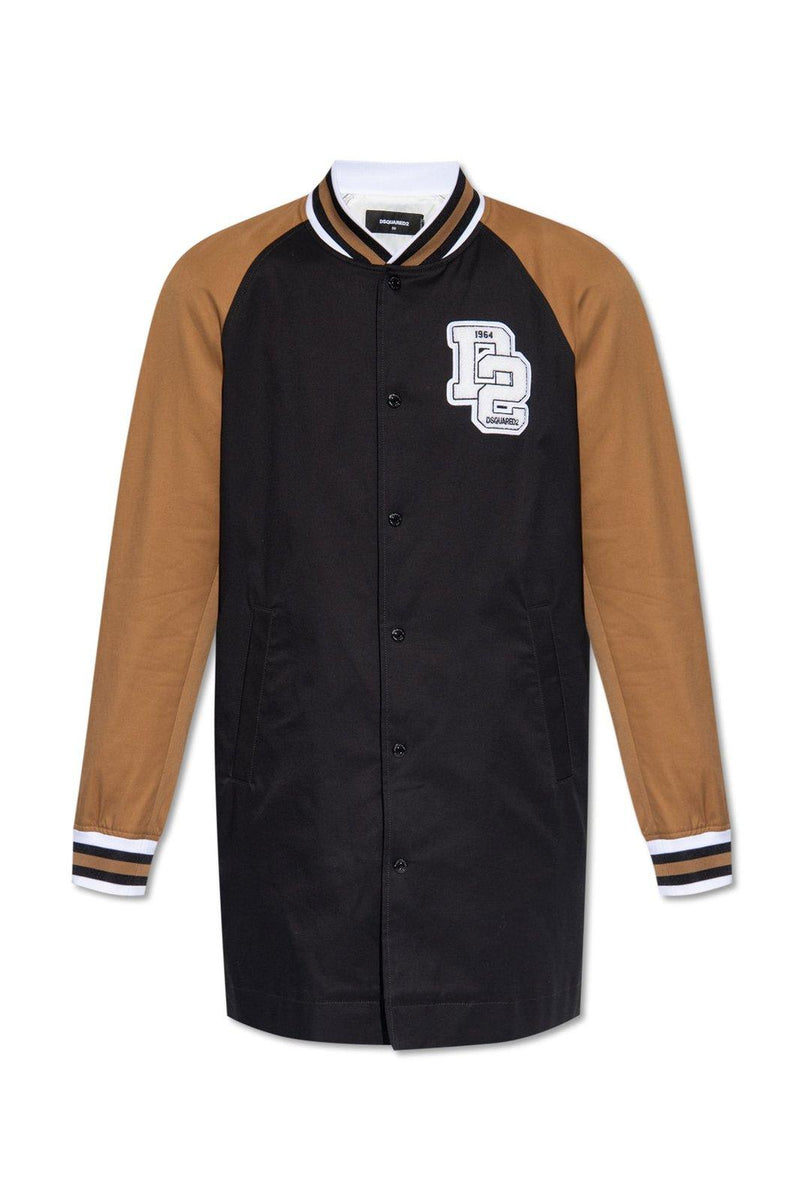 Logo Patch Panelled Varsity Coat Dsquared2 - Men