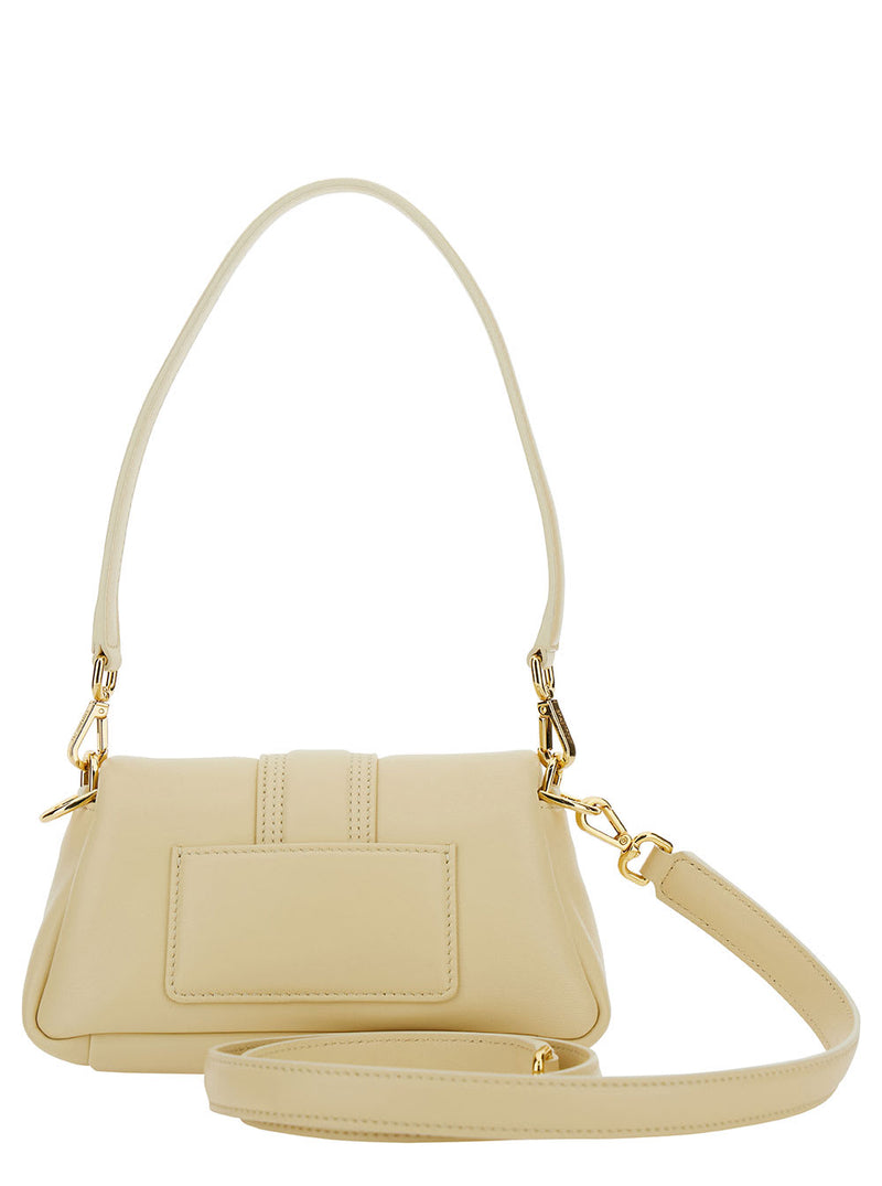 Jacquemus le Petit Bambimou Ivory Shoulder Bag With Logo Detail In Padded Leather Woman - Women