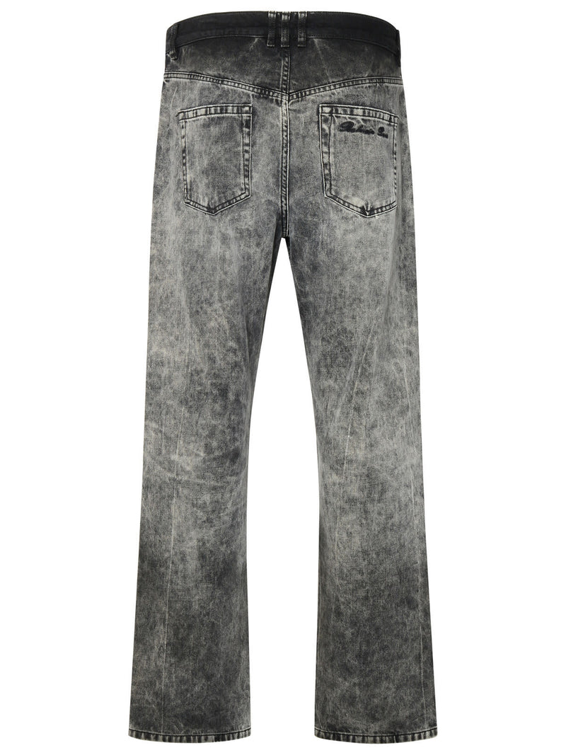 Balmain Gray Cotton Jeans - Men