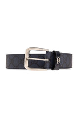 Gucci Logo Plaque Monogrammed Belt - Men