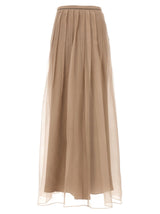 Brunello Cucinelli Silk Tulle Skirt - Women - Piano Luigi