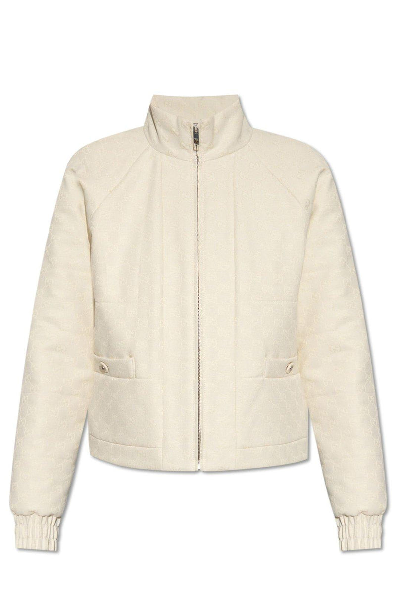 Gucci Monogrammed Zip-up Jacket - Women