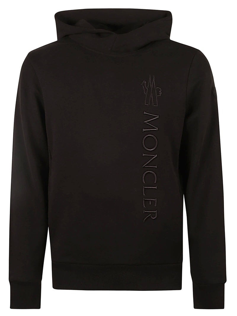 Moncler Logo Embroidered Hooded Sweatshirt - Men