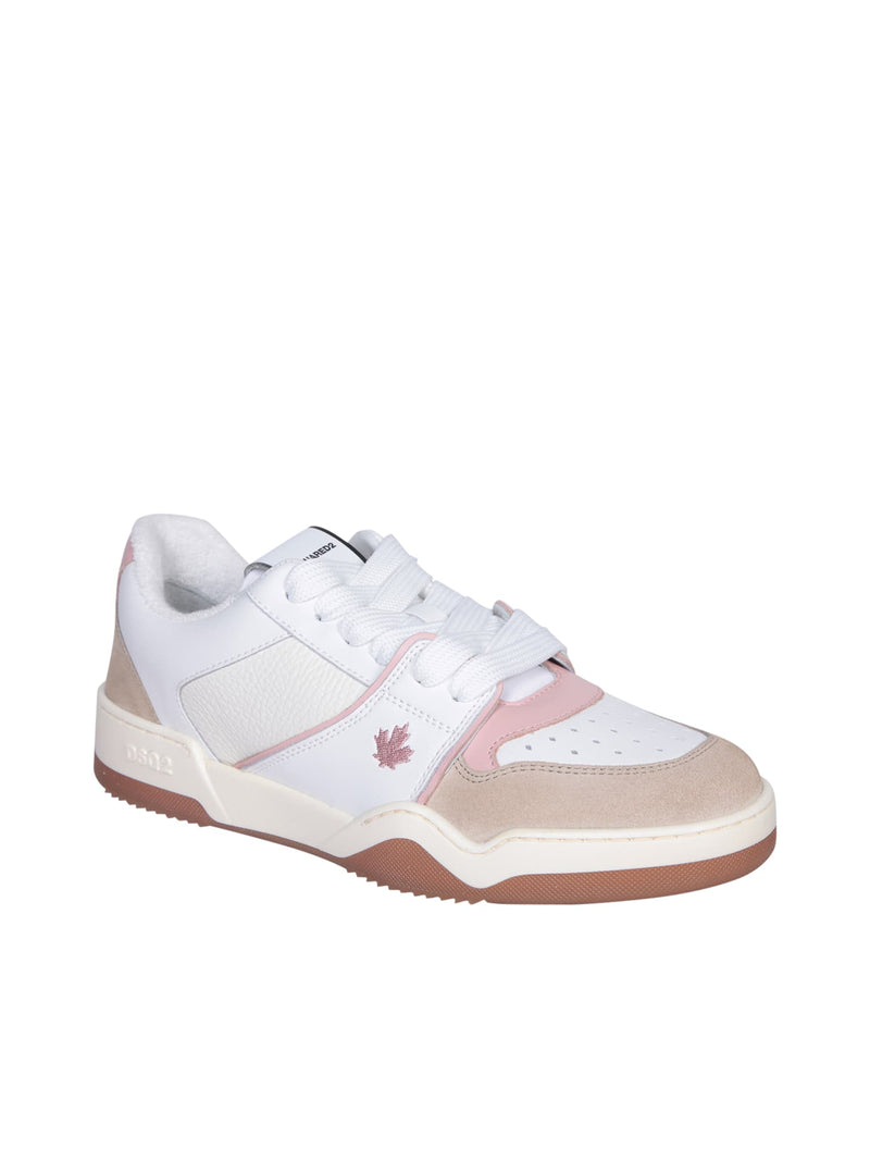 Dsquared2 Spiker White/pink Sneakers - Women