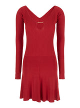 Jacquemus Red la Mini Robe Pralù Mini Dress In Viscose Woman - Women