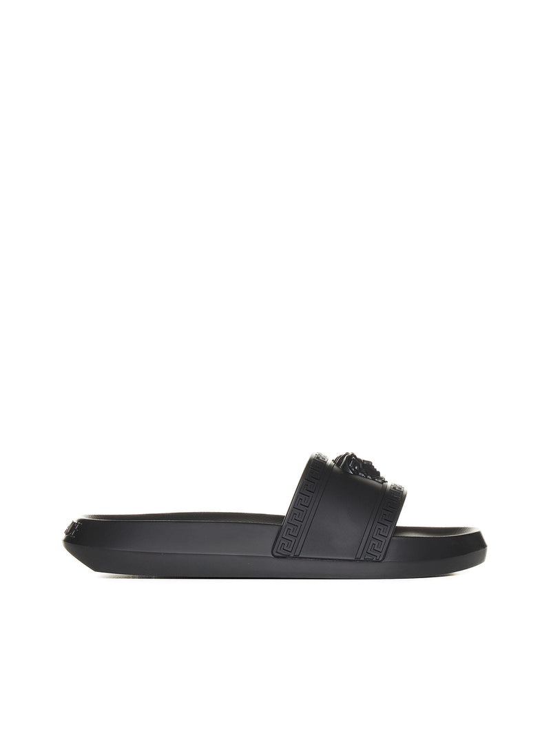 Versace Black palazzo Slides - Men