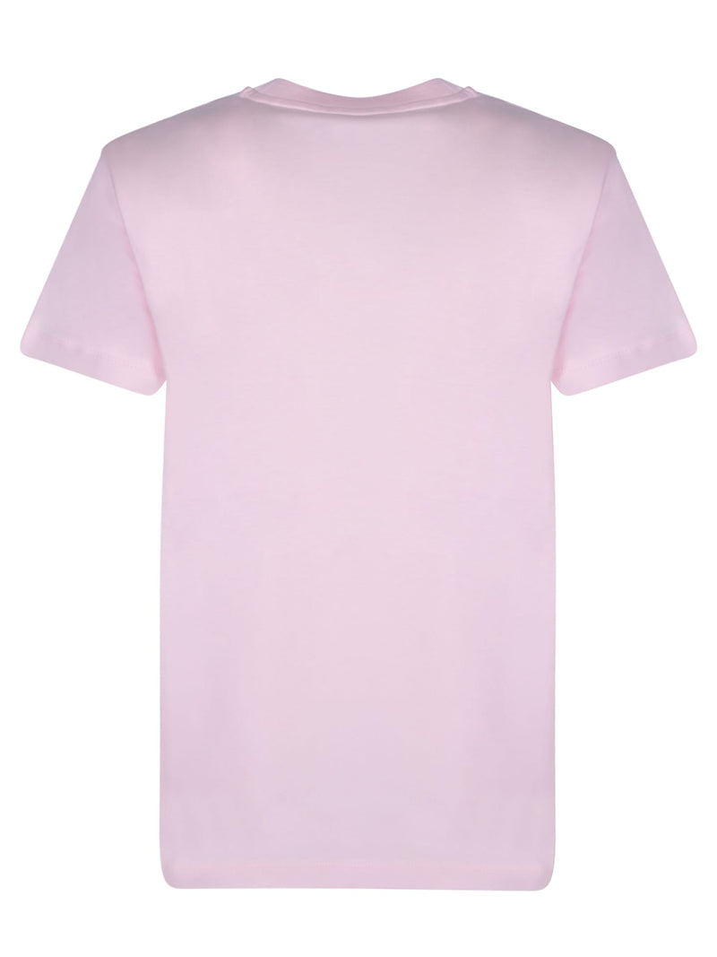 Moncler Logo Pink Roundneck T-sirt - Women