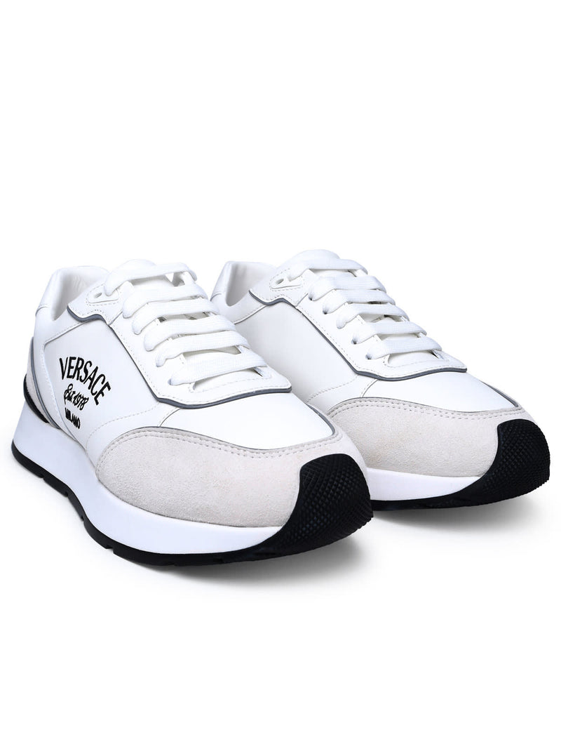 Versace White Leather Sneakers - Men