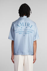 AMIRI Shirt In Cyan Silk - Men