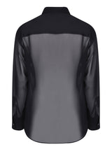 Dsquared2 Crystal Fringed Western Black Shirt - Women