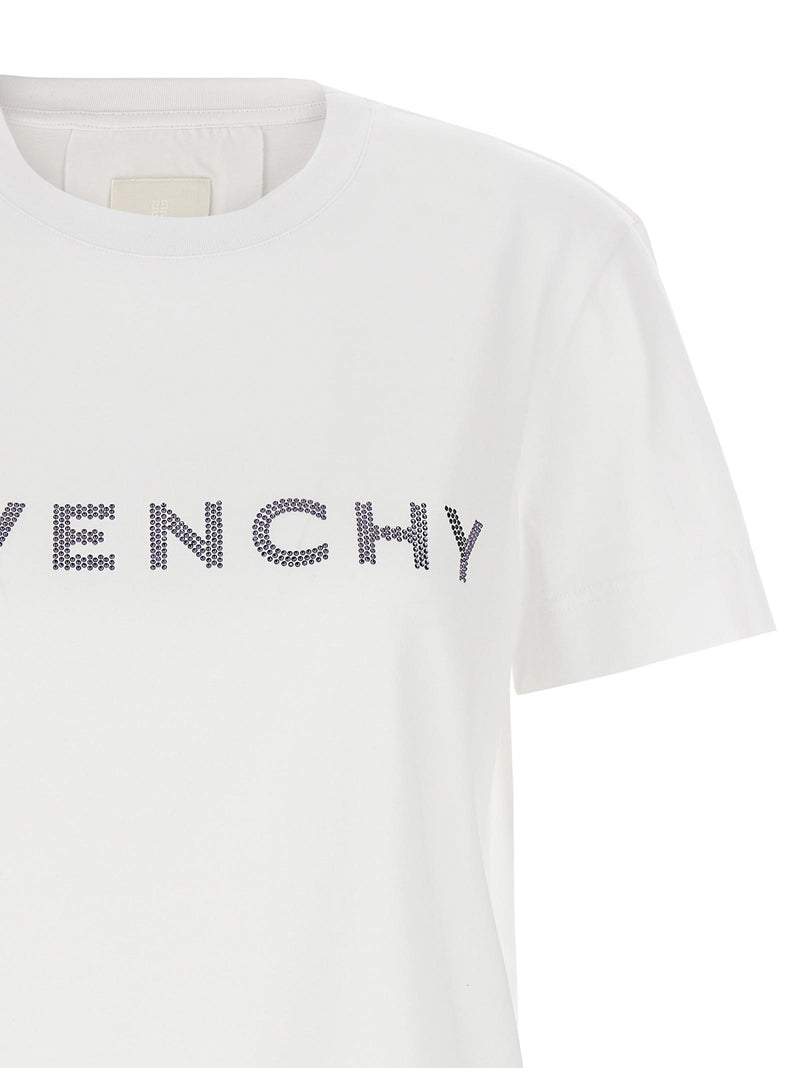 Givenchy Rhinestone Logo T-shirt - Women