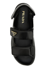 Prada Black Nappa Leather Sandals - Women