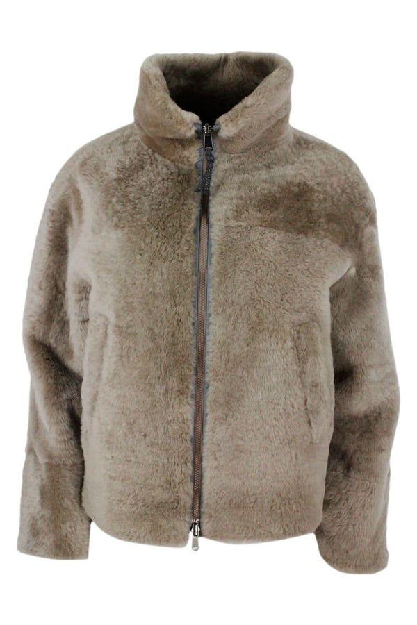 Brunello Cucinelli Reversible Jacket Jacket In Very Soft And Precious Shearling - Women - Piano Luigi