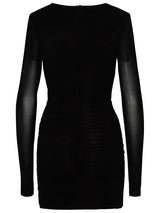 Saint Laurent Black Cupro Blend Dress - Women