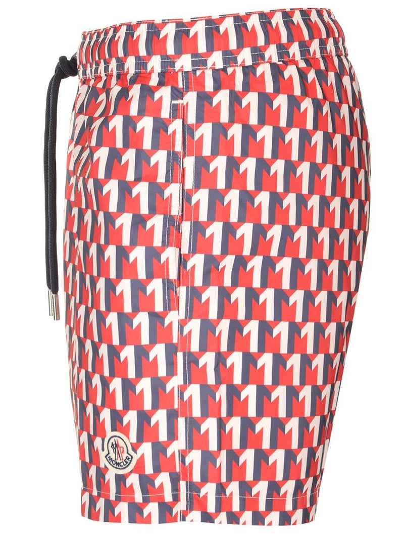 Moncler All-over Printed Swimming Shorts - Men