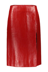 Balenciaga Leather Skirt - Women - Piano Luigi