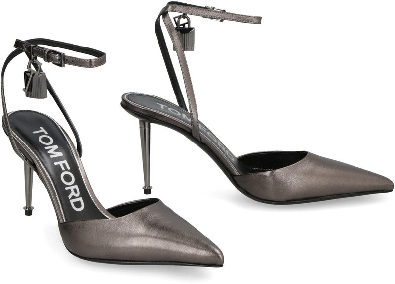 Tom Ford Padlock Leather Slingback Pumps - Women - Piano Luigi