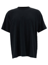 Stone Island Black Crew Neck T-shirt In Cotton Man - Men