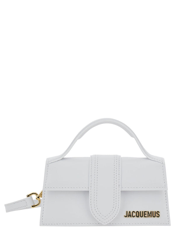 Jacquemus le Bambino White Handbag With Removable Shoulder Strap In Leather Woman - Women