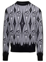 AMIRI Argyle Jacquard Crew - Men - Piano Luigi