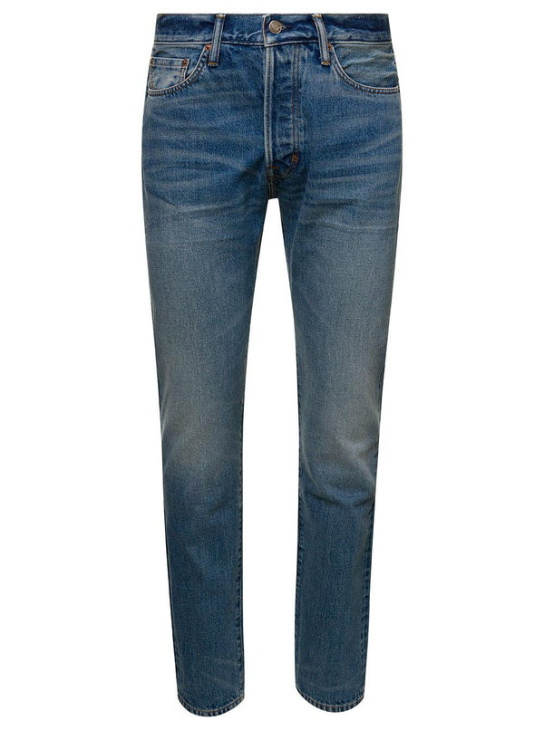 Tom Ford Denim Lavato Vestibilita - Men - Piano Luigi