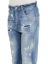 Dsquared2 Embellished Distressed High-waist Jeans - Women