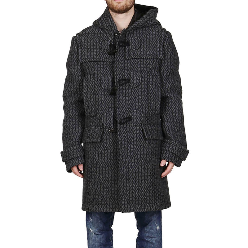 Valentino Spigola Wool Coat - Men - Piano Luigi