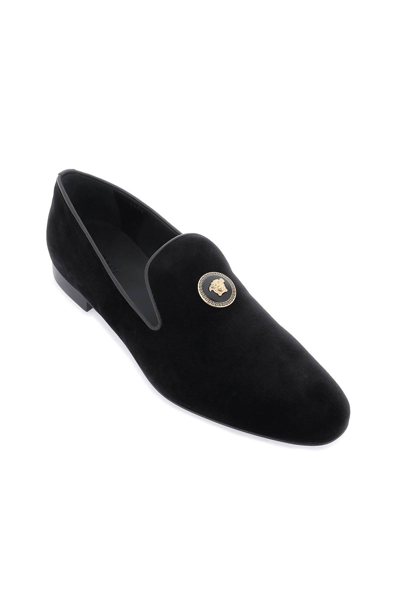 Versace Velvet Medusa Loafers - Men