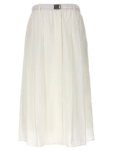 Brunello Cucinelli Cotton Blend Midi Skirt - Women