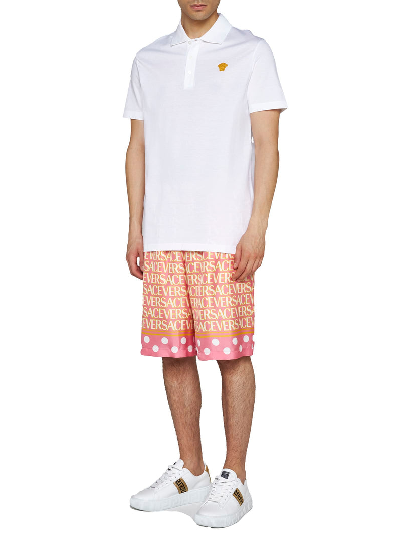 Versace Cotton Piquet Polo - Men