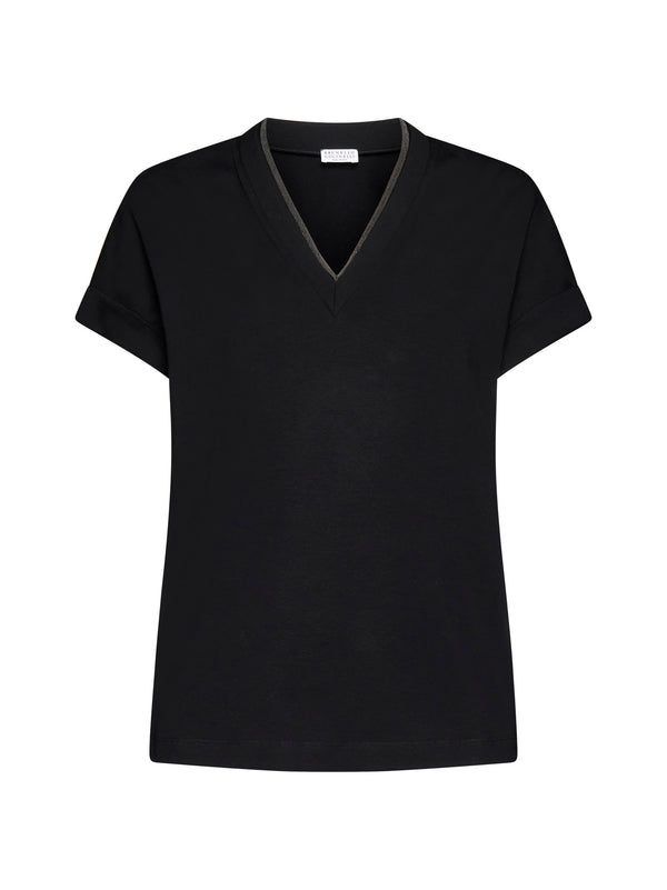 Brunello Cucinelli Precious Neckline T-shirt - Women