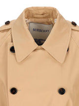 Burberry Double Breasted Belted Trench Coat - Women