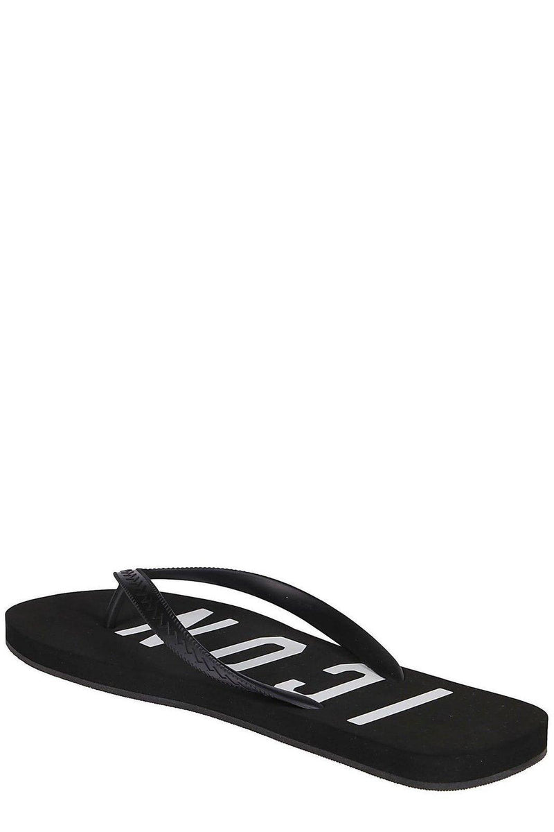 Dsquared2 Icon Print Flip-flops - Men - Piano Luigi