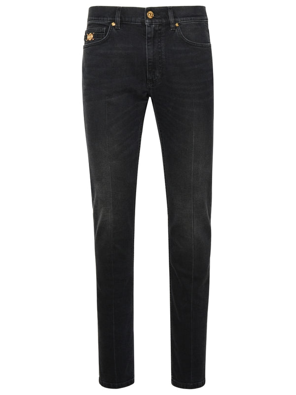 Versace Black Cotton Jeans - Men