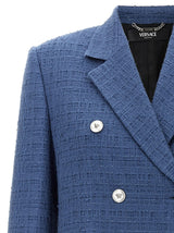 Versace Bouclè Tweed Blazer - Women - Piano Luigi