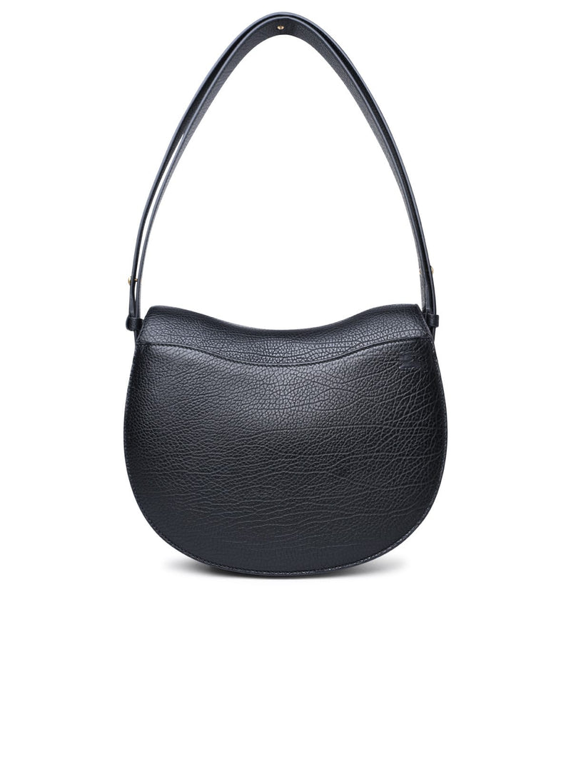 Burberry Medium rocking Horse Black Leather Bag - Women