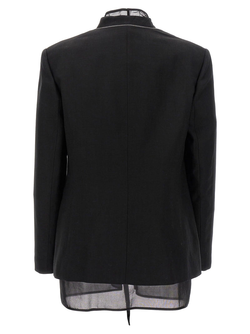 Brunello Cucinelli Blazer With Internal Panel - Women - Piano Luigi