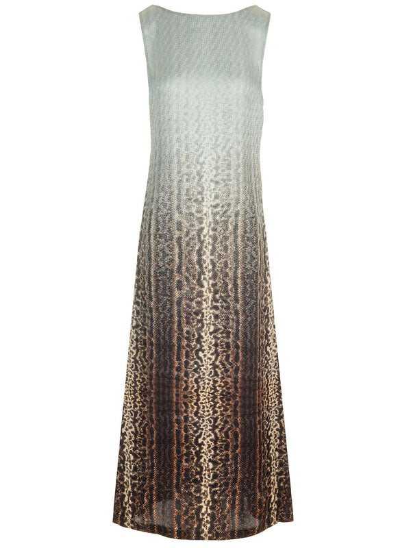 Fendi Animalier Silk Dress - Women
