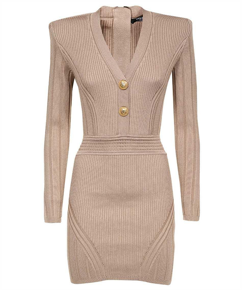 Balmain Knitted Dress - Women - Piano Luigi