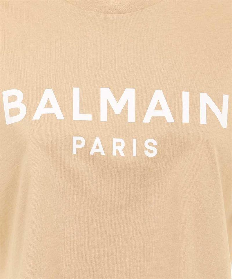 Balmain Logo Detail Cropped T-shirt - Women - Piano Luigi