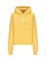 Saint Laurent Logo Embroidered Oversized Hoodie - Women