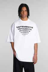 VETEMENTS T-shirt In White Cotton - Men