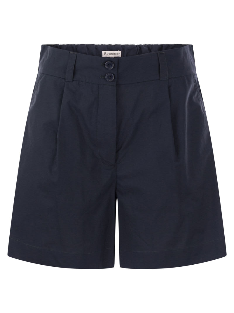 Woolrich Pure Cotton Poplin Shorts - Women