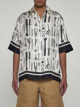 Fendi Tools Print Silk Shirt - Men