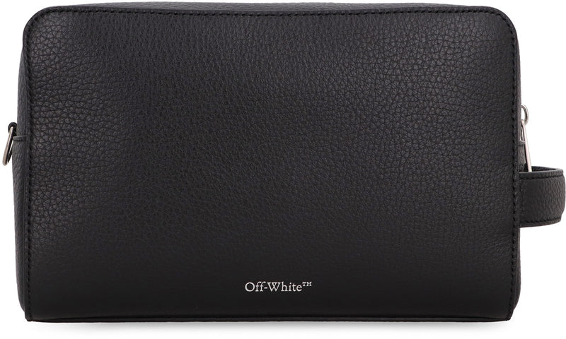 Off-White Leather Pouch - Men