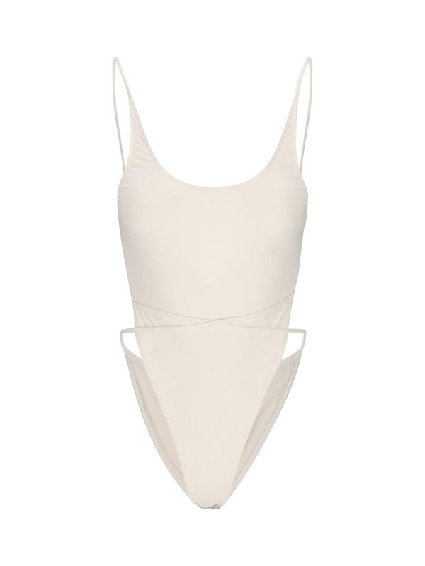 Saint Laurent Drawstring Backless Swimsuit - Women