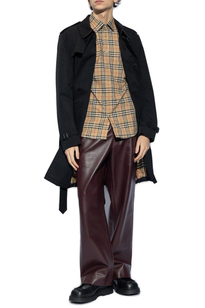 Burberry Belted Double-breasted Trench Coat - Men