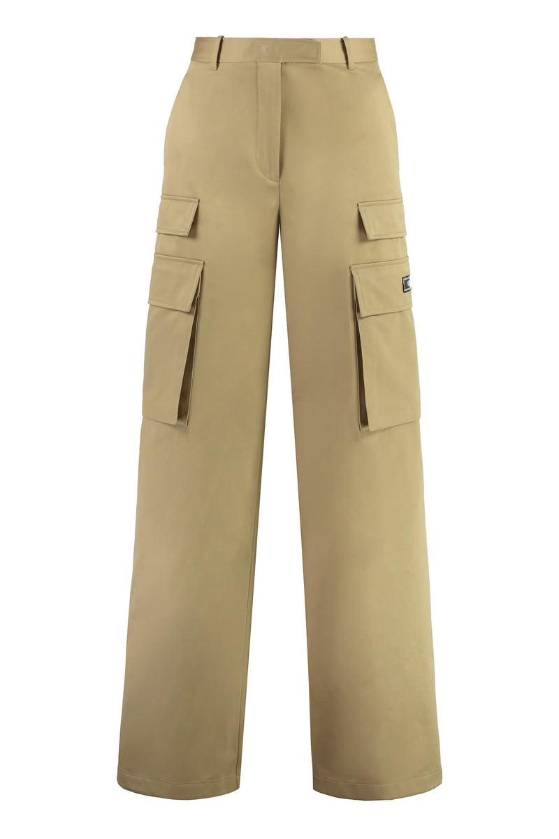 Versace Gabardine Cargo Trousers - Women